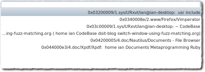 Windows list