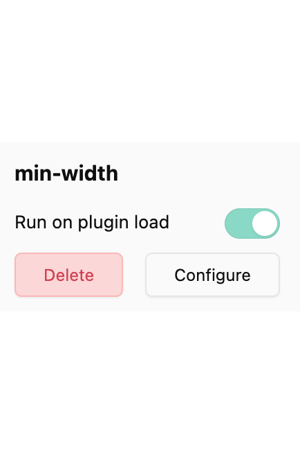 Run on plugin load