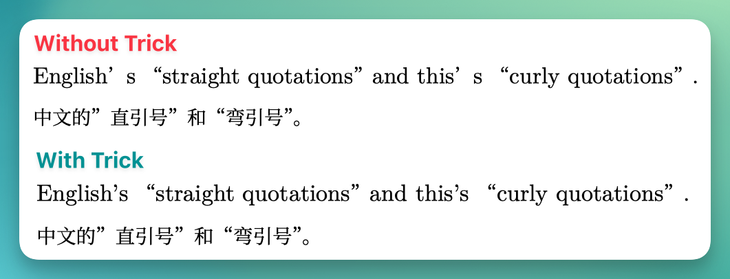 Fix CJK Quotation Marks